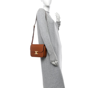 CELINE Natural Calfskin Medium Triomphe Tan CELINE Natural Calfskin Medium Triomphe Tan