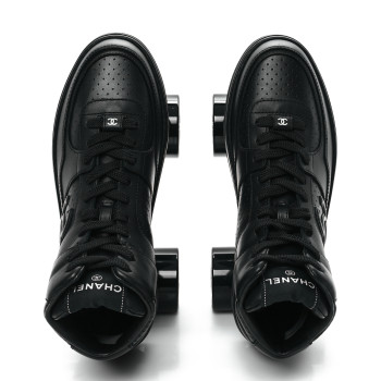 CHANEL Calfskin Womens Roller Skates 38 Black CHANEL Calfskin Womens Roller Skates 38 Black
