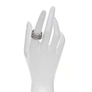 BULGARI 18K White Gold Diamond Serpenti Seduttori Pave Ring 56 7.5 BULGARI 18K White Gold Diamond Serpenti Seduttori Pave Ring 56 7.5