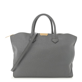 BURBERRY Heritage Grain Medium Dewsbury Tote Grey