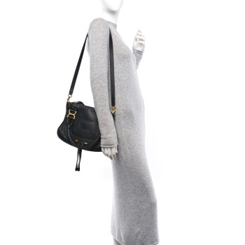 CHLOE Calfskin Small Marcie Satchel Black CHLOE Calfskin Small Marcie Satchel Black