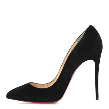 CHRISTIAN LOUBOUTIN Suede Pigalle Follies 100 Pumps 38 Black CHRISTIAN LOUBOUTIN Suede Pigalle Follies 100 Pumps 38 Black