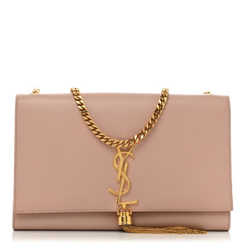 SAINT LAURENT Smooth Calfskin Medium Classic Monogram Kate Tassel Satchel Pink SAINT LAURENT Smooth Calfskin Medium Classic Monogram Kate Tassel Satchel Pink