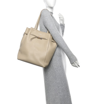 GIVENCHY Calfskin Voyou Medium North South Tote Natural Beige GIVENCHY Calfskin Voyou Medium North South Tote Natural Beige
