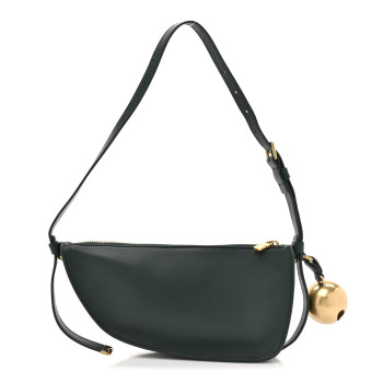 BURBERRY Calfskin Mini Shield Sling Bag Vine