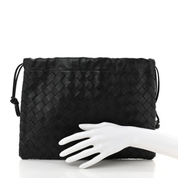BOTTEGA VENETA Nappa Intrecciato Dustbag Black BOTTEGA VENETA Nappa Intrecciato Dustbag Black