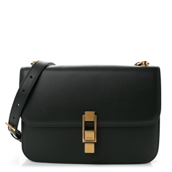 SAINT LAURENT Smooth Calfskin Carre Satchel New Vert Fonce SAINT LAURENT Smooth Calfskin Carre Satchel New Vert Fonce