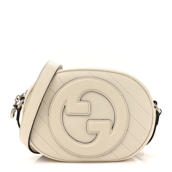 GUCCI Sakai Be Green Calfskin Diagonal Stitched Mini Blondie Shoulder Bag Mystic White GUCCI Sakai Be Green Calfskin Diagonal Stitched Mini Blondie Shoulder Bag Mystic White