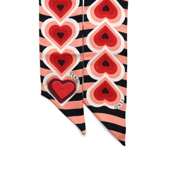 FENDI Silk Heart Girl Wrappy Rosso
