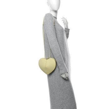 ALAIA Calfskin Le Coeur Bag Jaune Pale