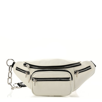 ALEXANDER WANG Lambskin Attica Belt Bag White ALEXANDER WANG Lambskin Attica Belt Bag White