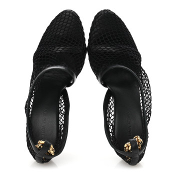 BOTTEGA VENETA Mesh Nappa Chunky Chain Sandals 36.5 Black BOTTEGA VENETA Mesh Nappa Chunky Chain Sandals 36.5 Black