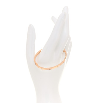 CARTIER 18K Pink Gold Small LOVE Bracelet 16