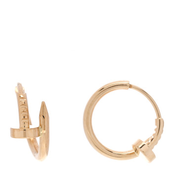 CARTIER 18K Yellow Gold Juste Un Clou Hoop Earrings
