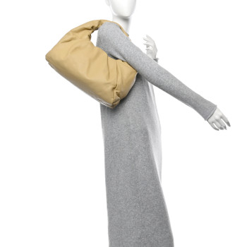 BOTTEGA VENETA Smooth Butter Calfskin Small The Shoulder Pouch Almond BOTTEGA VENETA Smooth Butter Calfskin Small The Shoulder Pouch Almond