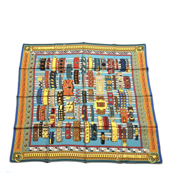 HERMES Silk Colliers de Chiens Scarf 90 HERMES Silk Colliers de Chiens Scarf 90