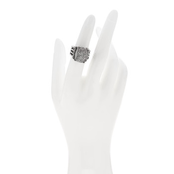 DAVID YURMAN Sterling Silver Diamond 16mm Wheaton Ring 50 5.5 DAVID YURMAN Sterling Silver Diamond 16mm Wheaton Ring 50 5.5