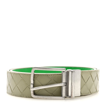 BOTTEGA VENETA Nappa Intrecciato Belt 85 34 Travertine Parakeet BOTTEGA VENETA Nappa Intrecciato Belt 85 34 Travertine Parakeet