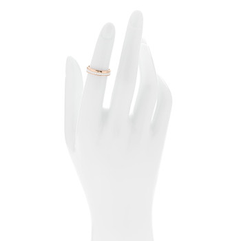 BOUCHERON 18K Pink Gold Ceramic Quatre White Edition Wedding Band Ring 47 4.25 59/8.75 BOUCHERON 18K Pink Gold Ceramic Quatre White Edition Wedding Band Ring 47 4.25 59/8.75