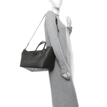 CHRISTIAN LOUBOUTIN Calfskin Empire Spike Studded Cabachic Tote Rocket CHRISTIAN LOUBOUTIN Calfskin Empire Spike Studded Cabachic Tote Rocket