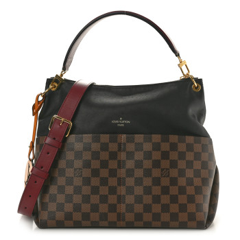 LOUIS VUITTON Damier Ebene Calfskin Maida Black LOUIS VUITTON Damier Ebene Calfskin Maida Black