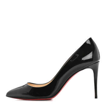 CHRISTIAN LOUBOUTIN Patent Pigalle Follies 85 Pumps 37 Black CHRISTIAN LOUBOUTIN Patent Pigalle Follies 85 Pumps 37 Black