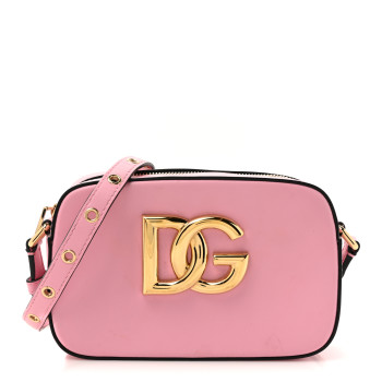 DOLCE & GABBANA DOLCE GABBANA Calfskin Hot Stuff DG Logo 3.5 Crossbody Bag Baby Pink DOLCE & GABBANA DOLCE GABBANA Calfskin Hot Stuff DG Logo 3.5 Crossbody Bag Baby Pink