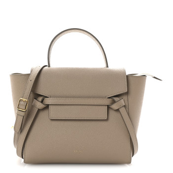 CELINE Grained Calfskin Nano Belt Bag Light Taupe CELINE Grained Calfskin Nano Belt Bag Light Taupe