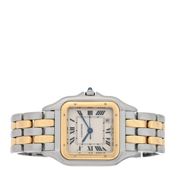 CARTIER Stainless Steel 18K Yellow Gold 27mm Panthere Quartz Watch
