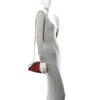 BOTTEGA VENETA Butter Calfskin The Mini Pouch Rust BOTTEGA VENETA Butter Calfskin The Mini Pouch Rust