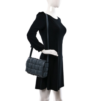 BOTTEGA VENETA Nappa Maxi Intreccio Padded Cassette Crossbody Bag Thunder BOTTEGA VENETA Nappa Maxi Intreccio Padded Cassette Crossbody Bag Thunder