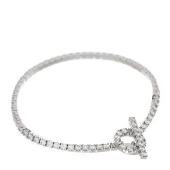 HERMES 18K White Gold Diamond Finesse Link Bracelet XS HERMES 18K White Gold Diamond Finesse Link Bracelet XS