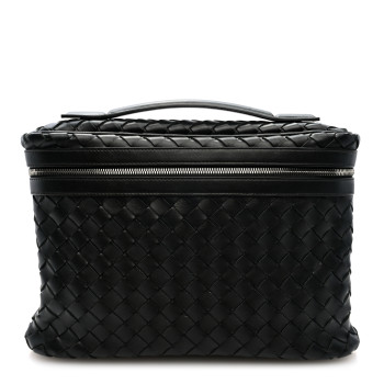 BOTTEGA VENETA Calfskin Intrecciato Document Holder Black BOTTEGA VENETA Calfskin Intrecciato Document Holder Black