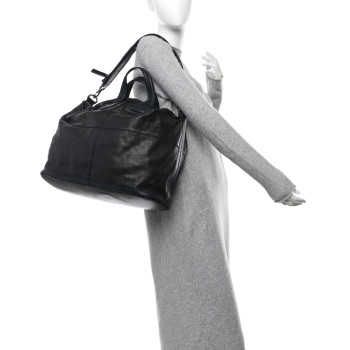 GIVENCHY Sugar Goatskin Large Nightingale Black Navy GIVENCHY Sugar Goatskin Large Nightingale Black Navy