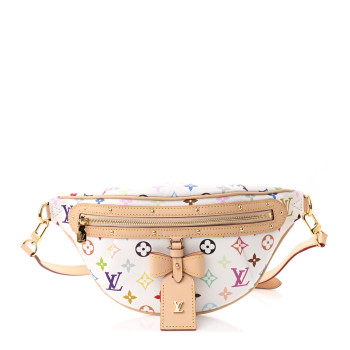 LOUIS VUITTON LV X TM Monogram Multicolor High Rise Bumbag White LOUIS VUITTON LV X TM Monogram Multicolor High Rise Bumbag White