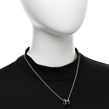 BULGARI Sterling Silver Ceramic Save The Children Pendant Necklace BULGARI Sterling Silver Ceramic Save The Children Pendant Necklace