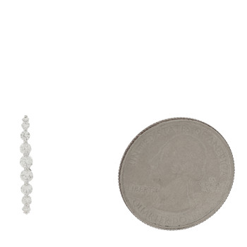 ANITA KO 18K White Gold Diamond Lobe Cuff Earring