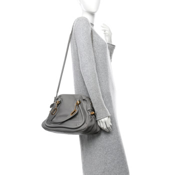 CHLOE Calfskin Medium Paraty Cashmere Grey CHLOE Calfskin Medium Paraty Cashmere Grey