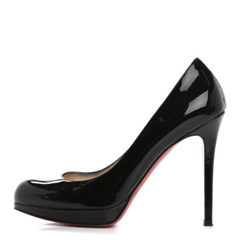 CHRISTIAN LOUBOUTIN Patent New Simple 100 Pumps 37 Black CHRISTIAN LOUBOUTIN Patent New Simple 100 Pumps 37 Black