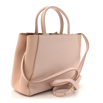FENDI Vitello Elite Monster Petite 2Jours Tote Rosa Plaster