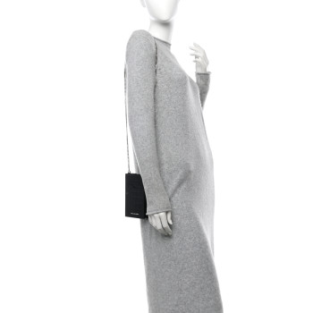 ALEXANDER MCQUEEN Crocodile Embossed Chain Phone Case Black ALEXANDER MCQUEEN Crocodile Embossed Chain Phone Case Black