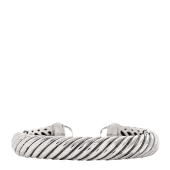 DAVID YURMAN Sterling Silver Prasiolite Diamond 10mm Sculpted Cable Bracelet DAVID YURMAN Sterling Silver Prasiolite Diamond 10mm Sculpted Cable Bracelet