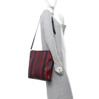 BALENCIAGA Agneau S Cushion Square Crossbody Dark Night Red