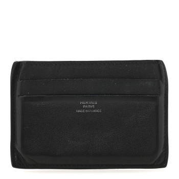 HERMES Swift Citizen Twill Card Case Black HERMES Swift Citizen Twill Card Case Black