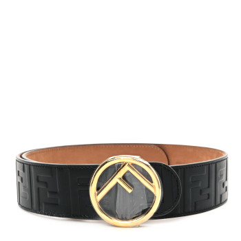 FENDI Calfskin F is Fendi FF 1974 Embossed Belt 75 30 Black FENDI Calfskin F is Fendi FF 1974 Embossed Belt 75 30 Black