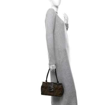 FENDI Zucca Shoulder Bag Tobacco