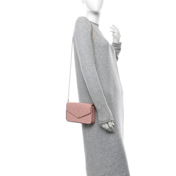 LOUIS VUITTON Empreinte Pochette Felicie Chain Wallet Rose Poudre LOUIS VUITTON Empreinte Pochette Felicie Chain Wallet Rose Poudre