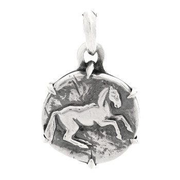 DAVID YURMAN Sterling Silver Petrvs Horse Coin Pendant DAVID YURMAN Sterling Silver Petrvs Horse Coin Pendant