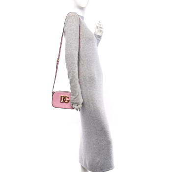 DOLCE & GABBANA DOLCE GABBANA Calfskin Hot Stuff DG Logo 3.5 Crossbody Bag Baby Pink DOLCE & GABBANA DOLCE GABBANA Calfskin Hot Stuff DG Logo 3.5 Crossbody Bag Baby Pink