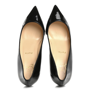 CHRISTIAN LOUBOUTIN Patent Pigalle Follies 85 Pumps 37 Black CHRISTIAN LOUBOUTIN Patent Pigalle Follies 85 Pumps 37 Black